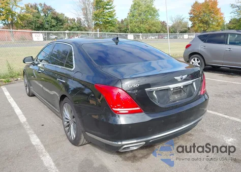 2019 Genesis G90 5.0 Ultimate z USA, uszkodzony, nr VIN KMHG54JH5KU052811